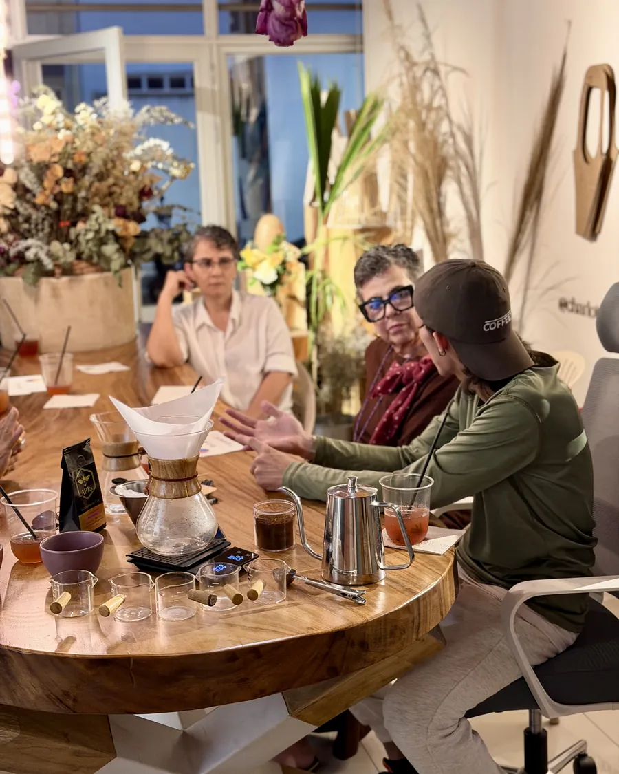 Lingering at the table — The part nobody plans: staying to talk once everything is finished.